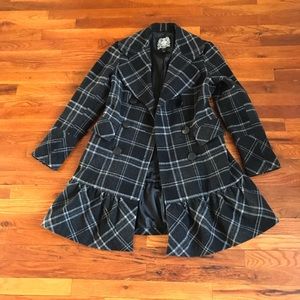 Esprit wool blend black coat medium